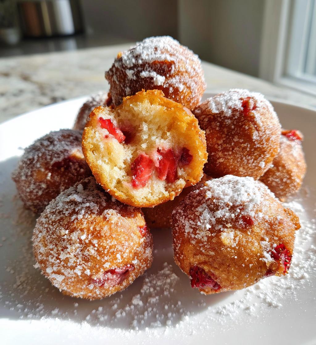 strawberry donut hole recipe