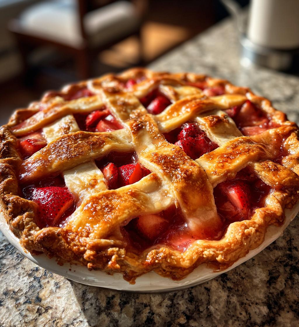 strawberry rhubarb pie recipe