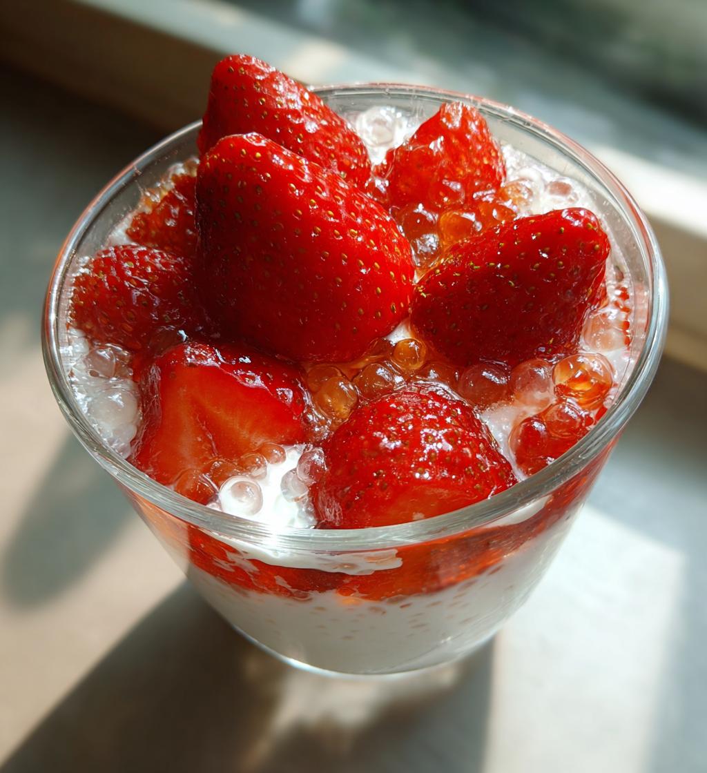 strawberry sago dessert