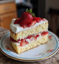strawberry shortcake cheesecake cake
