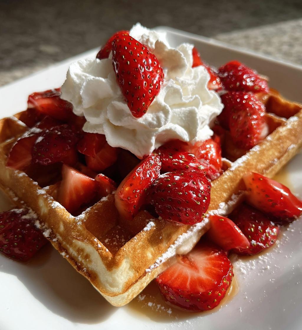 strawberry waffles recipe