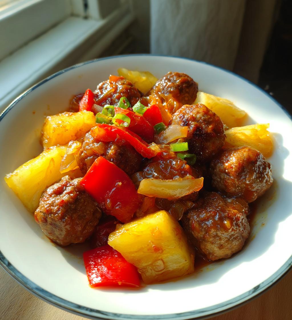 sweet and sour meatballs