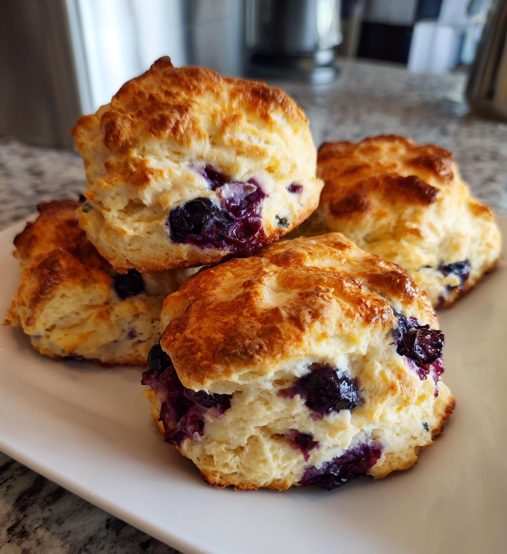 sweet blueberry biscuits