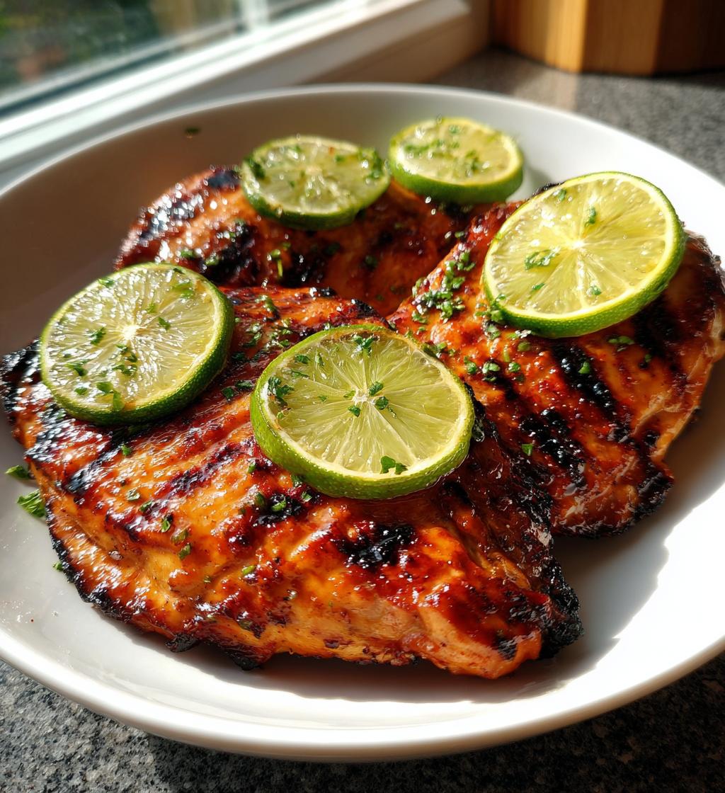 sweet chili lime grilled chicken