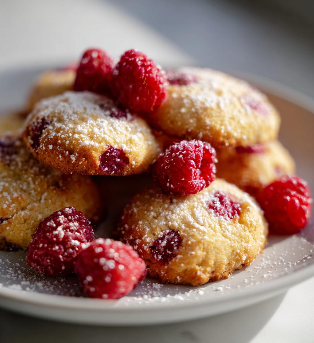sweet raspberry sugar cookies