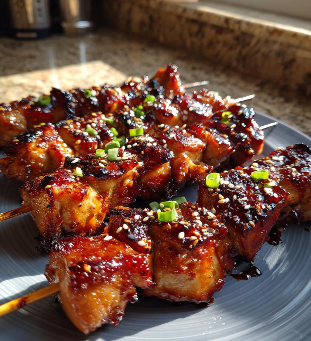 teriyaki chicken skewers
