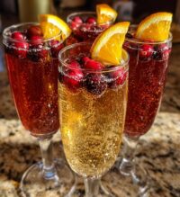 thanksgiving champagne cocktail