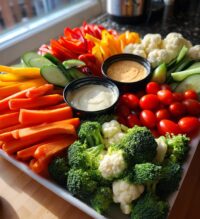 thanksgiving crudite platter