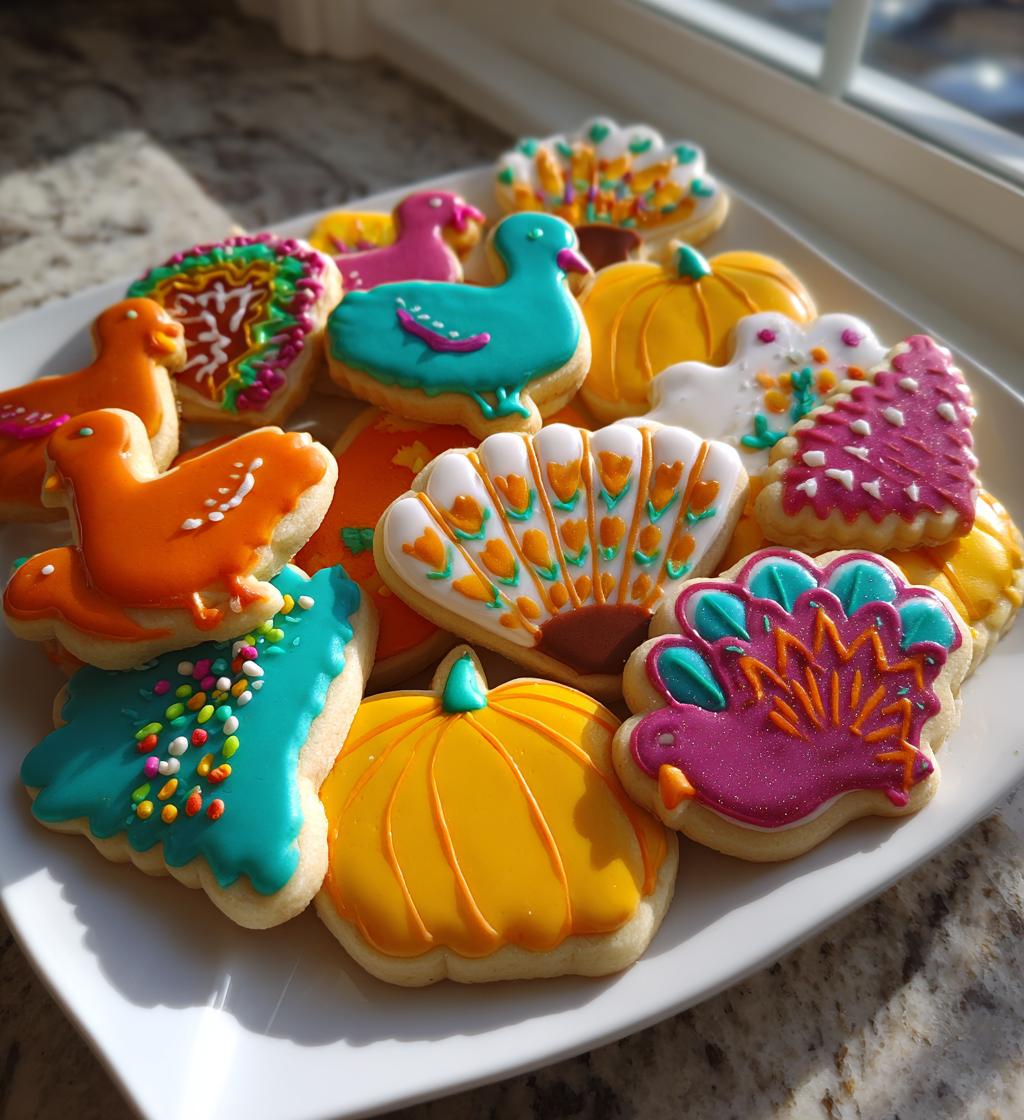 thanksgiving cutout cookies