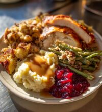 thanksgiving dinner plate
