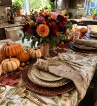 thanksgiving food table display