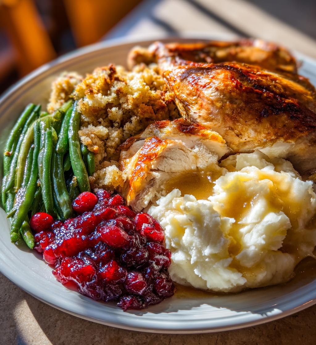 thanksgiving food table