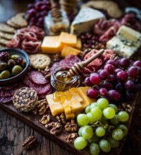 thanksgiving meat and cheese board