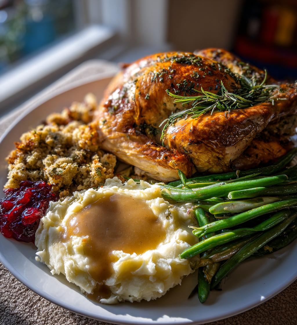 thanksgiving plates food