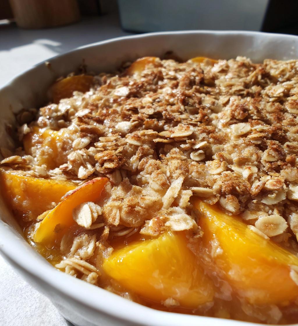 the best peach crisp recipe