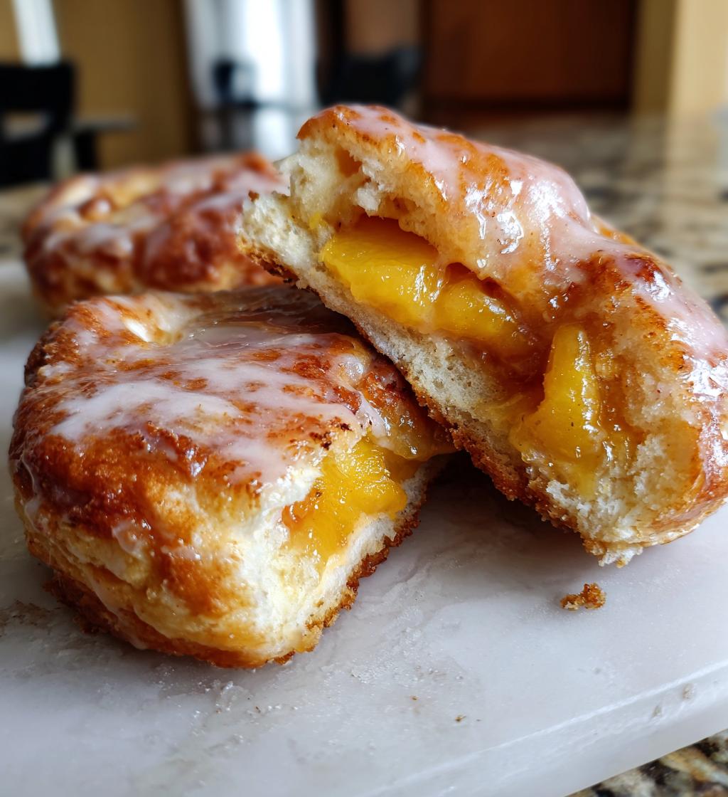 the easiest peach dumplings