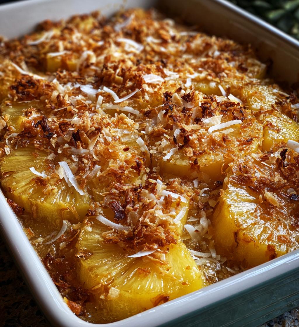 the easiest pineapple bake