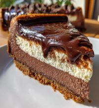 triple chocolate cheesecake