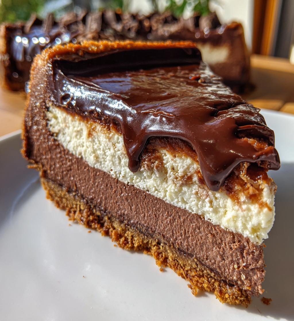 triple chocolate cheesecake