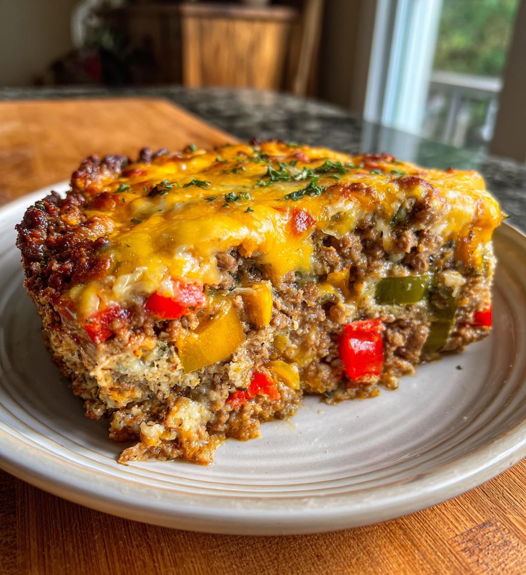 try this easy loaded meatloaf casserole for a family favorite dinner