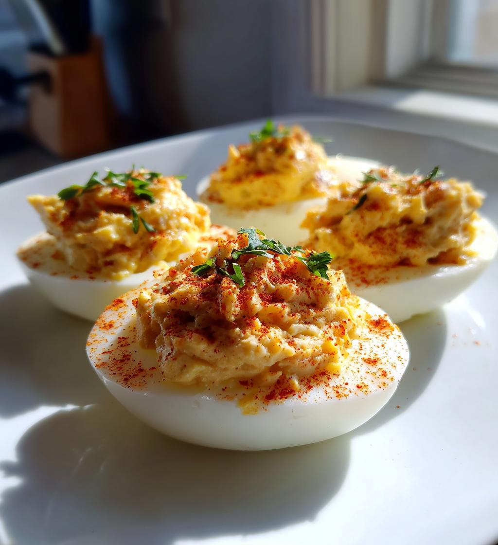 tuna deviled eggs