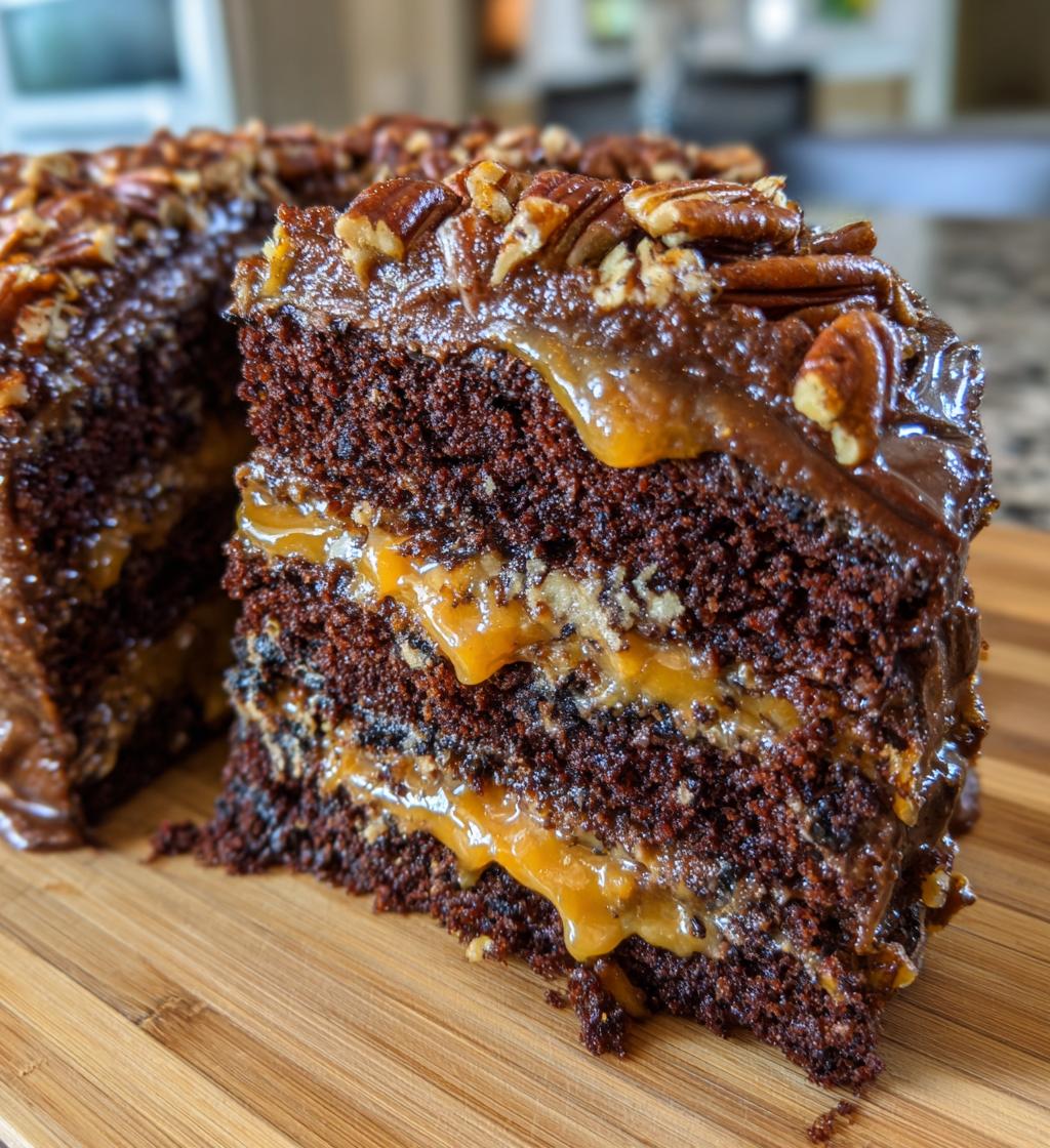 turtle caramel cake 2