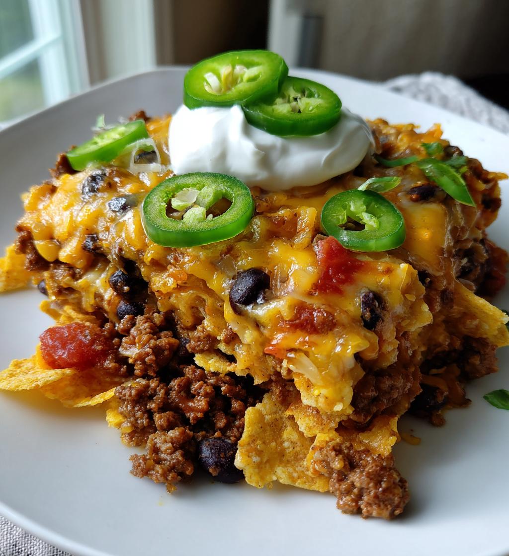 walking taco casserole 2