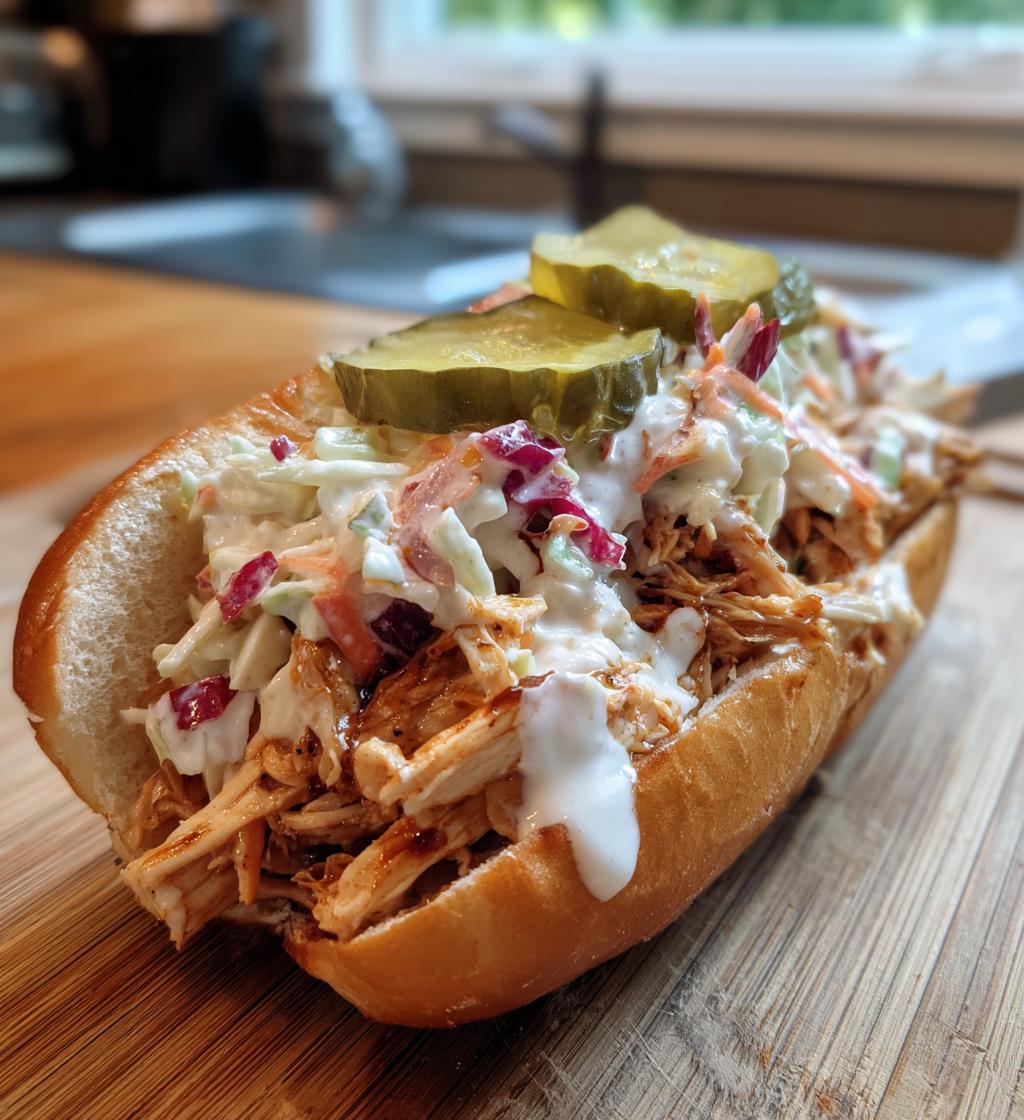 white bbq chicken subs perfect summer sandwich