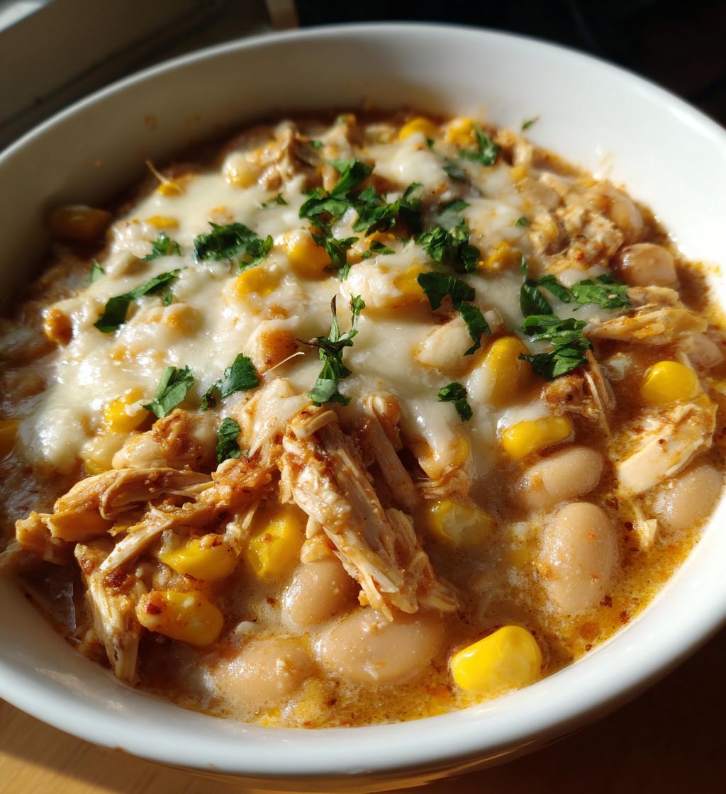 white chicken chili crockpot