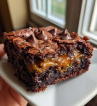 worlds best caramel brownies