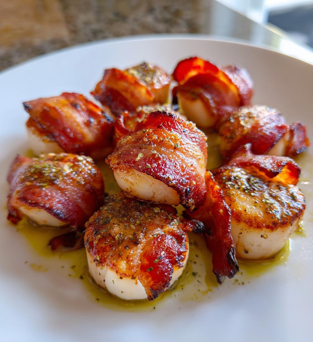 bacon wrapped scallops