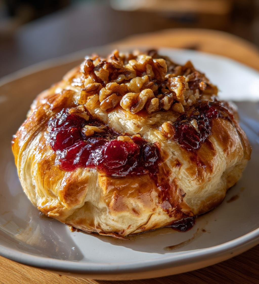 baked brie in puff pastry