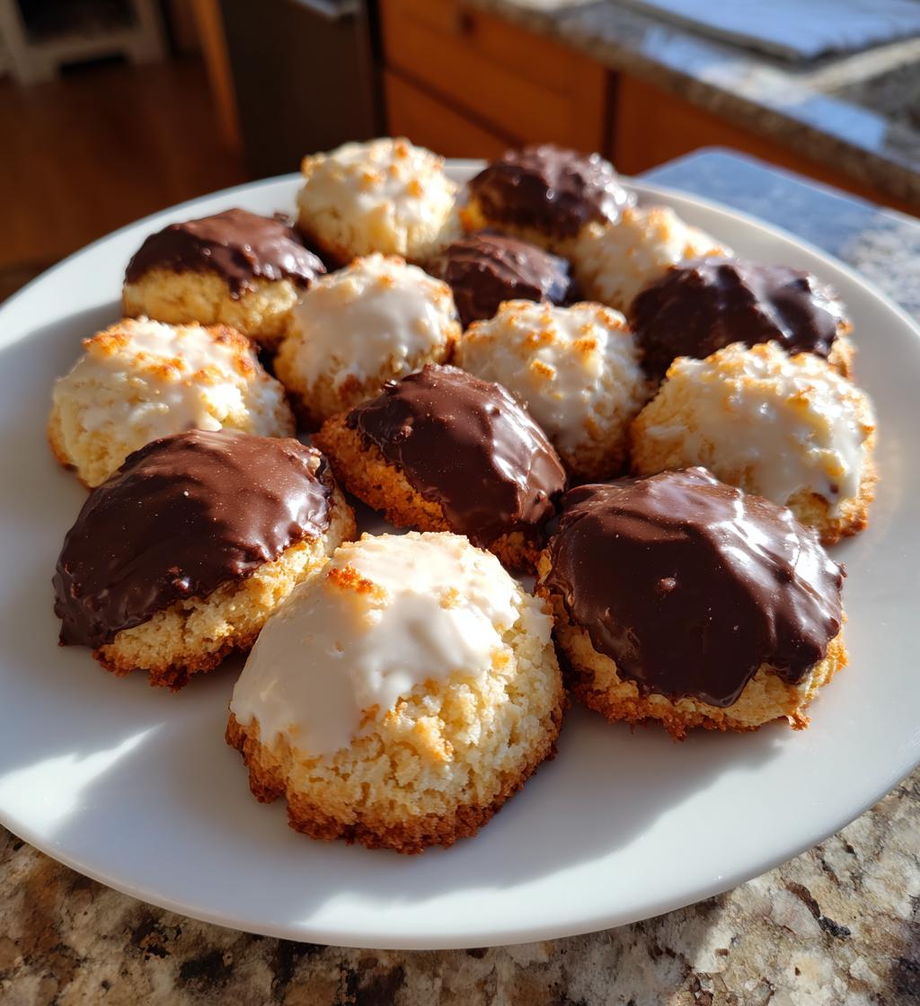 black and white new year cookies