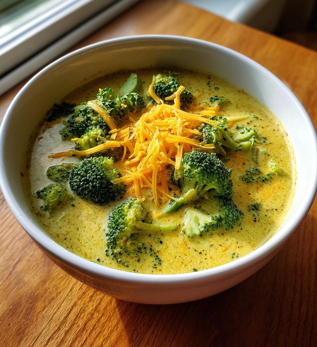 brócoli cheddar soup