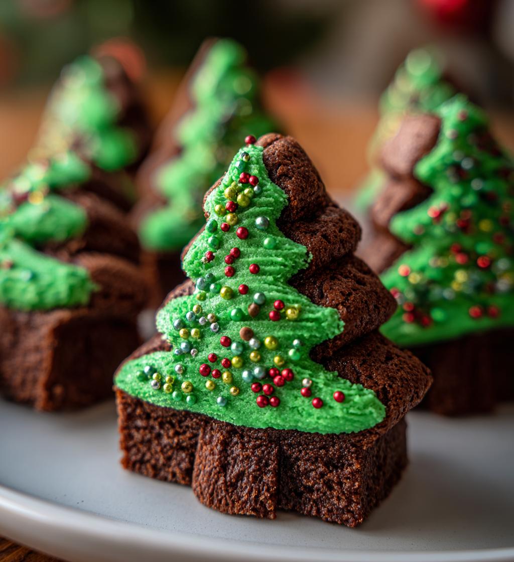 brownie christmas tree