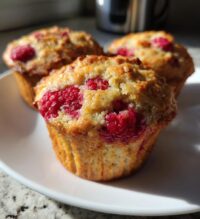 buttermilk raspberry muffins