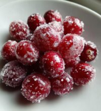 candied cranberries