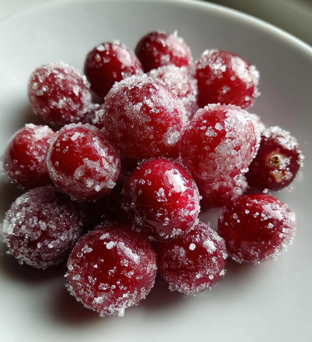 candied cranberries