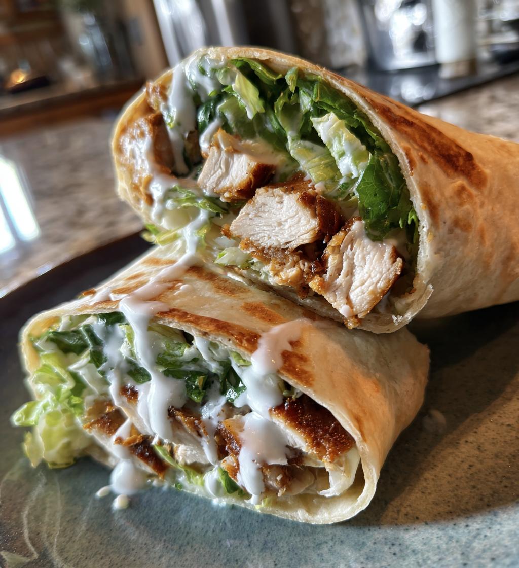 chicken ceasar wrap