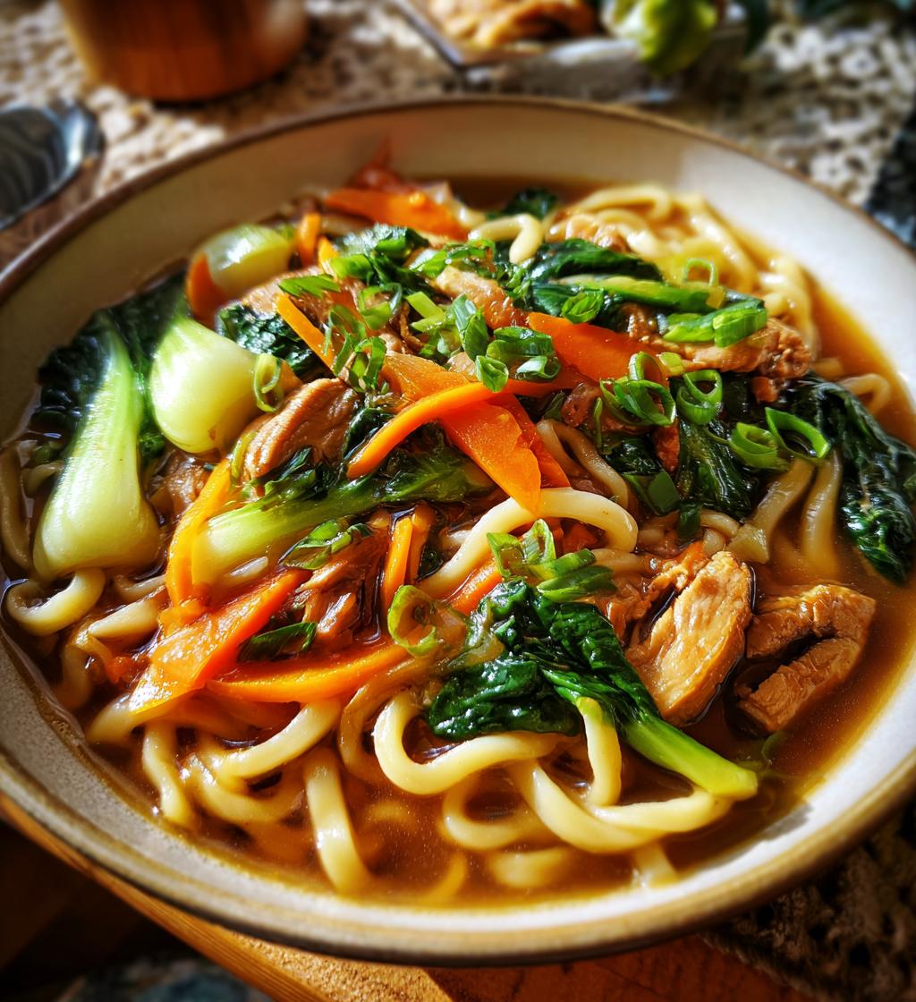 chicken udon noodles