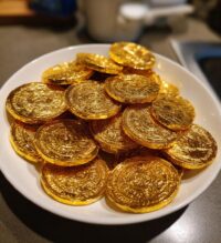 chinese new year chocolate coins