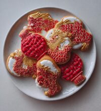 chinese new year themed cookies