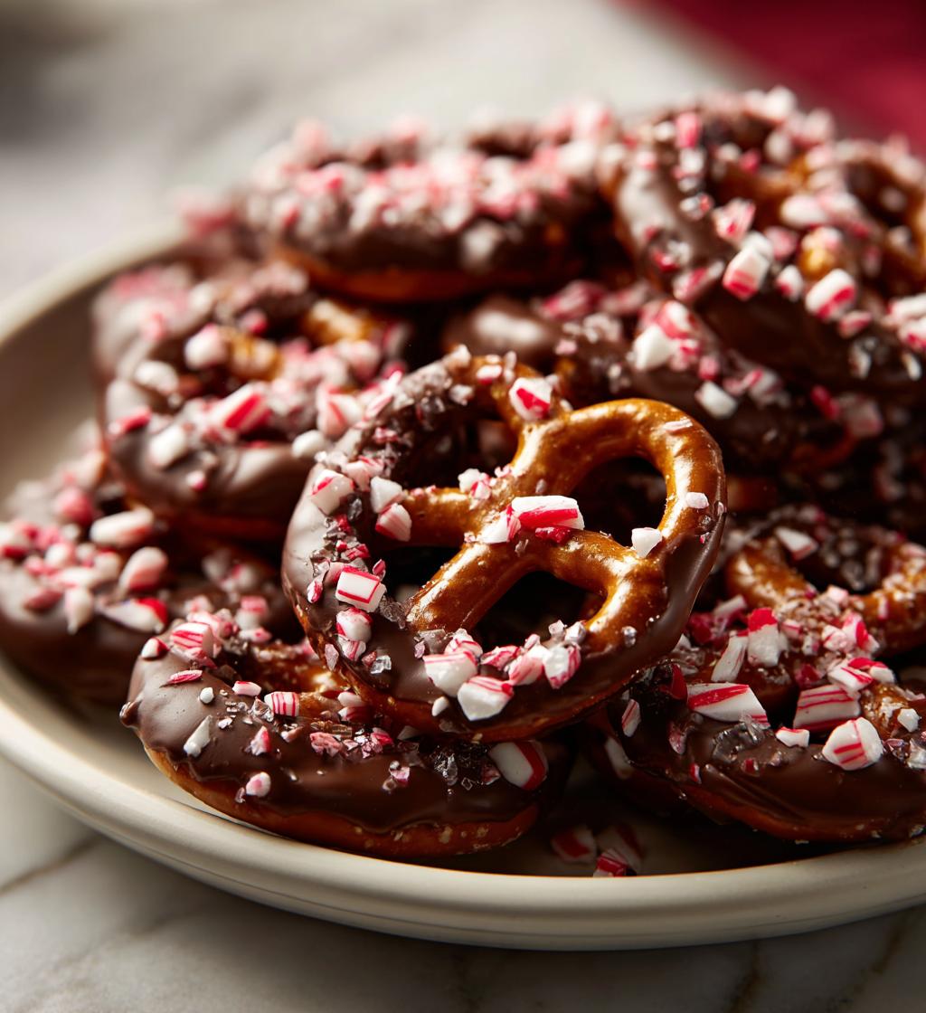 chocolate covered pretzels christmas