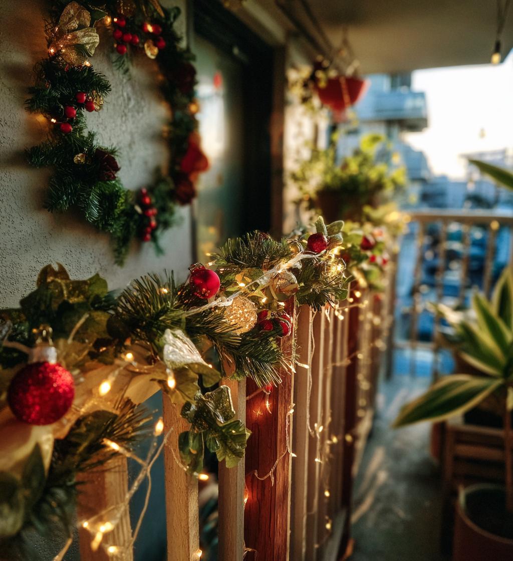christmas balcony