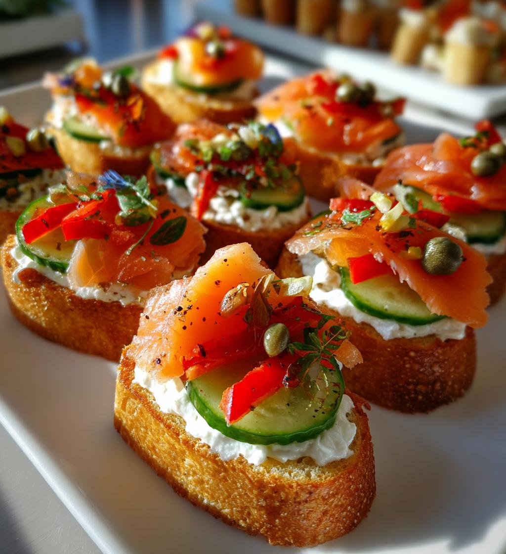christmas canapes