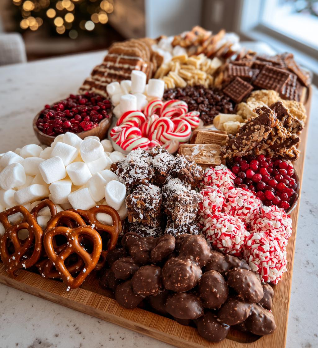 christmas candy charcuterie board