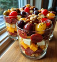 christmas charcuterie cups