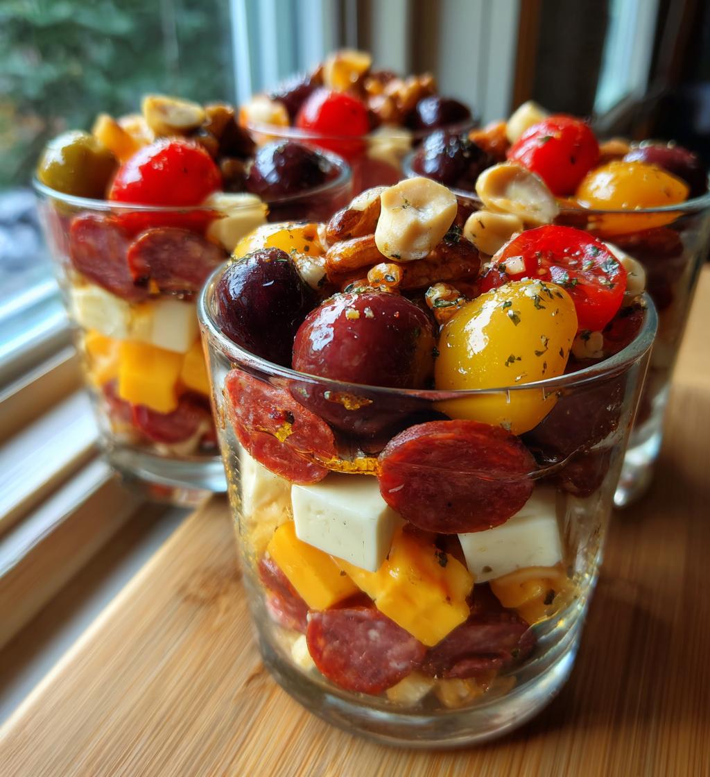 christmas charcuterie cups