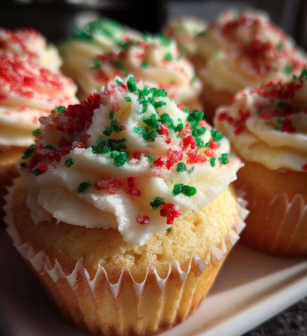 christmas cupcake