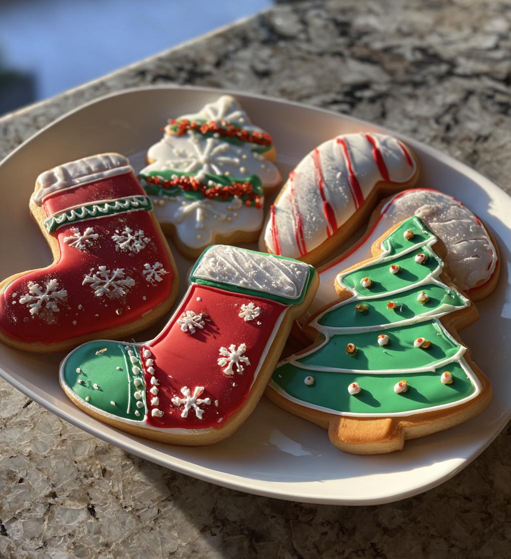 christmas decorated cookies